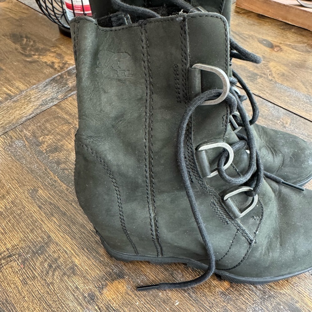 Sorel Women's Gray Boots size 6 Joan of arch wedge II - Picture 6 of 8